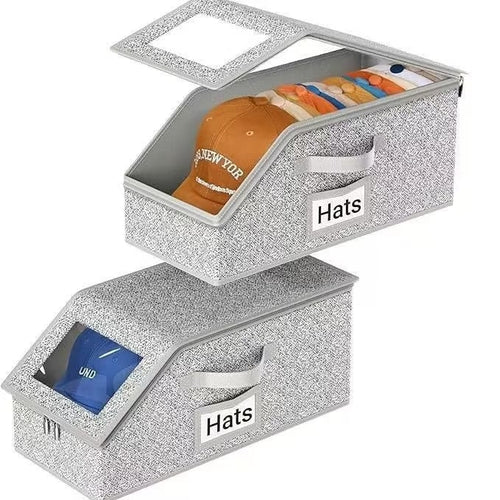 🎉🎉Stackable Hat Storage Boxes for Baseball Caps
