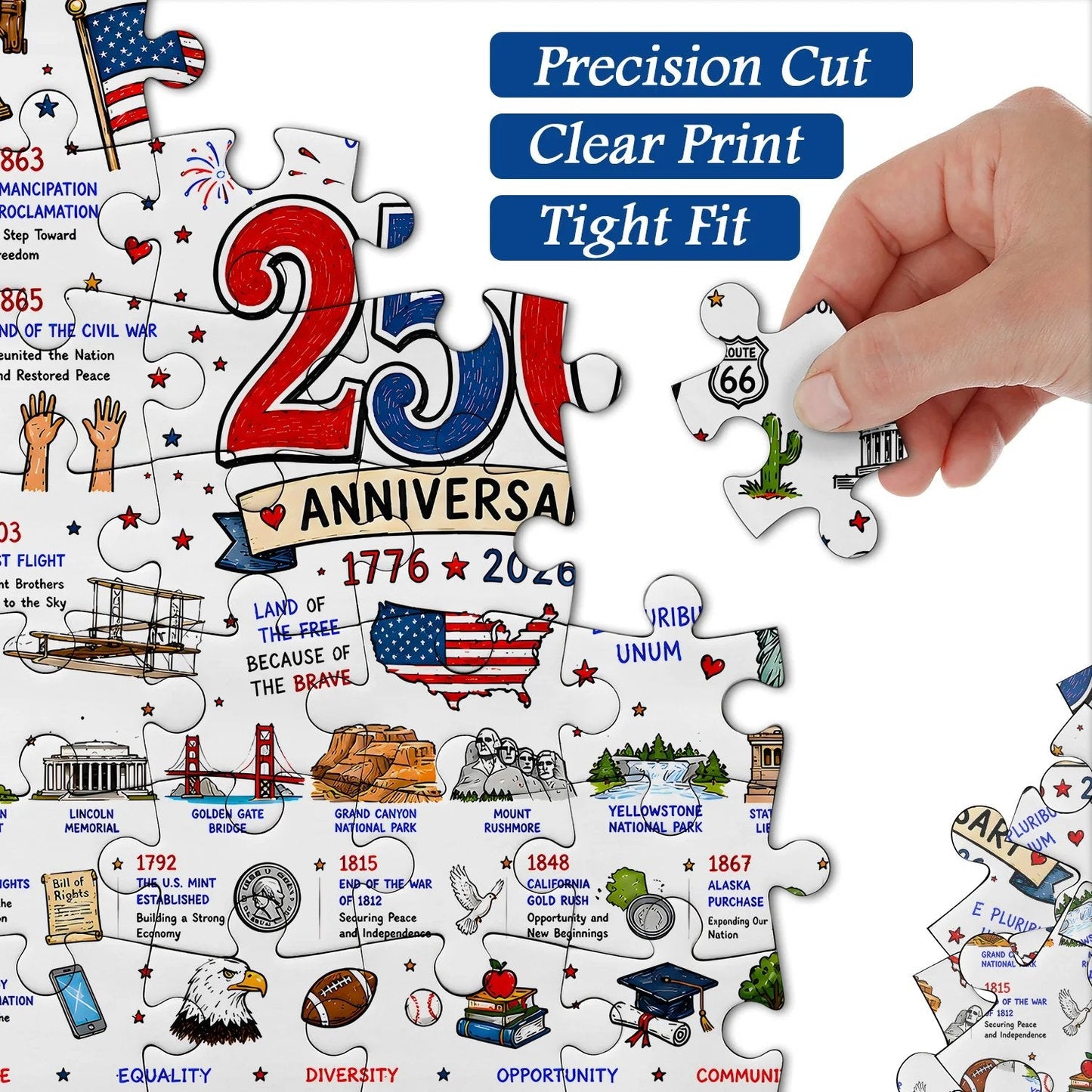 🧩 Patriotic America Jigsaw Puzzle 1000 Pieces