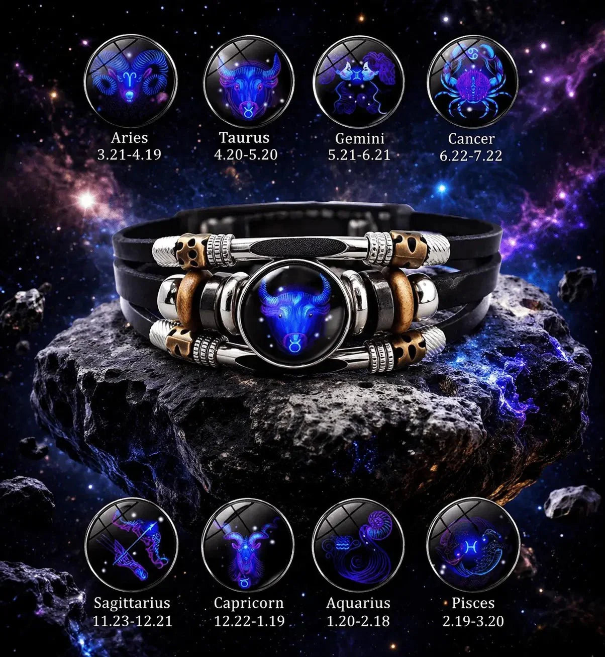 Zodiac Glow Bracelet – Find Your Sign, Wear Your Light✨