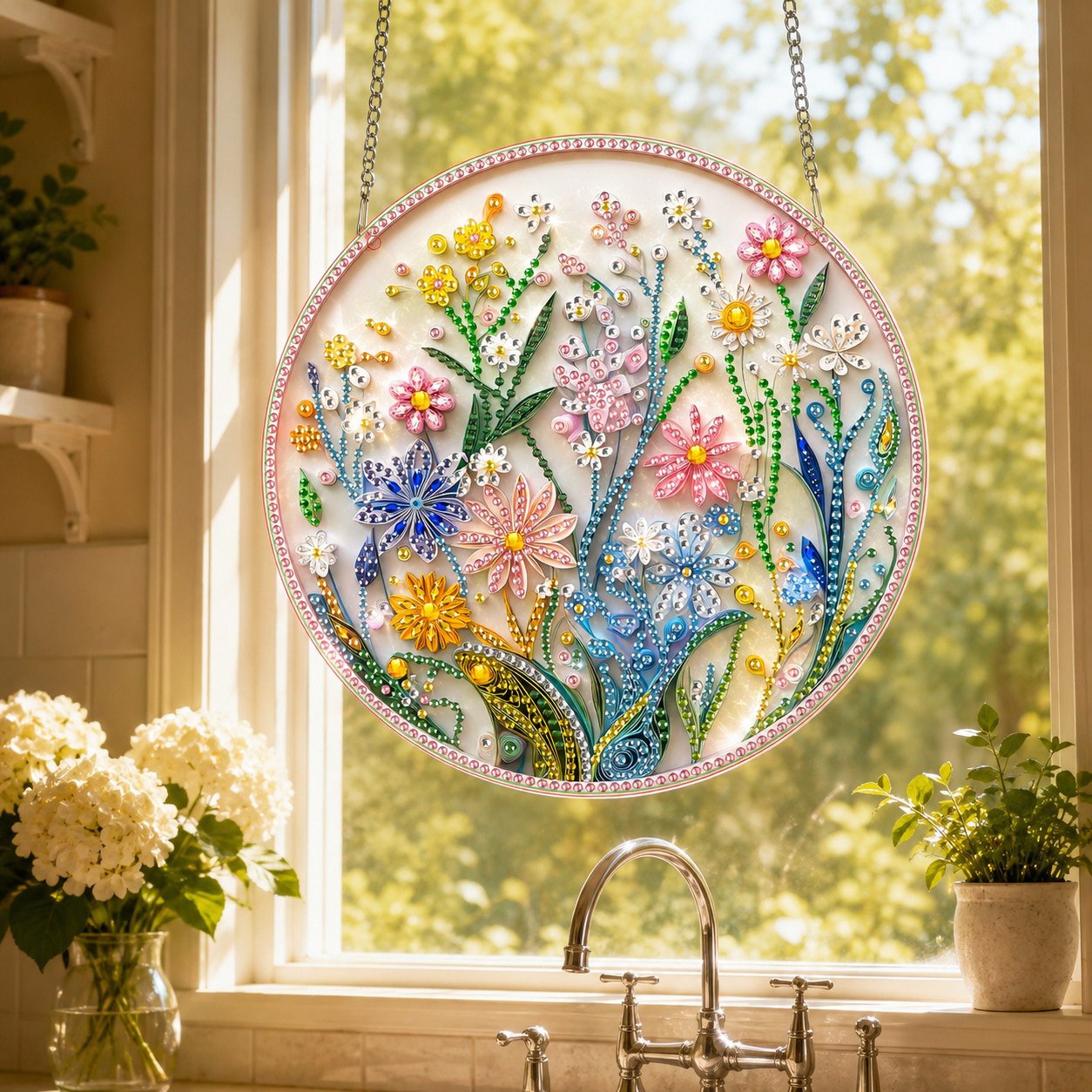 💥LAST DAY 49% OFF - Hummingbird Diamond Art Hanging Ornament Kit