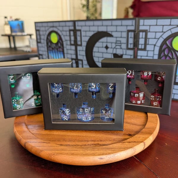 🎲🌙Crescent Moon Liquid Core Potion Dice Sets🧪