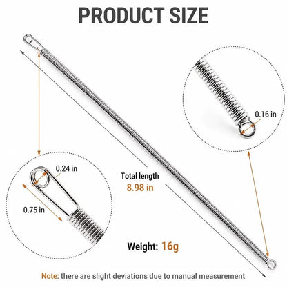 🔥49% OFF 2Pcs Flexible Drawstring Threading Tool 🧵 Bendable Metal Spring Threader for Hoodies Pants Shoelaces