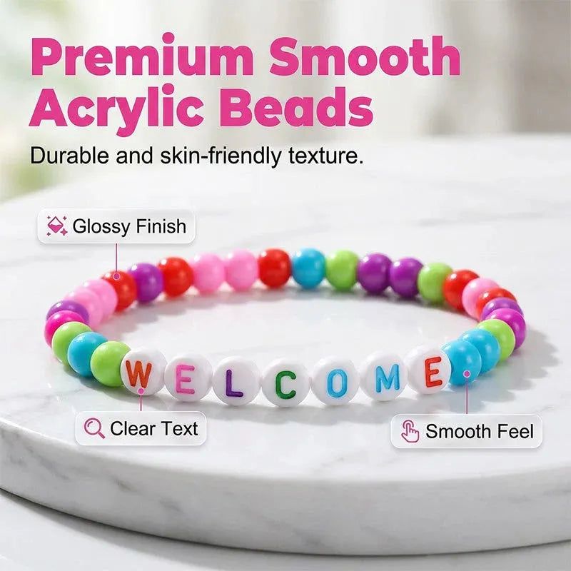 🔥HOT SALE 49% OFF - ✨🌈Pack of 25 Welcome BeadBracelets - StrengthenClassroom Friendship & SpreadWarm Kindness!