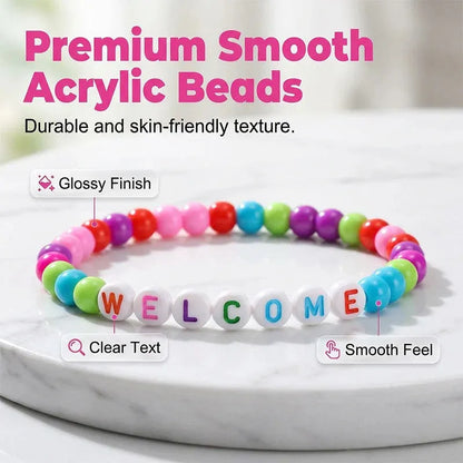 🔥HOT SALE 49% OFF - ✨🌈Pack of 25 Welcome BeadBracelets - StrengthenClassroom Friendship & SpreadWarm Kindness!
