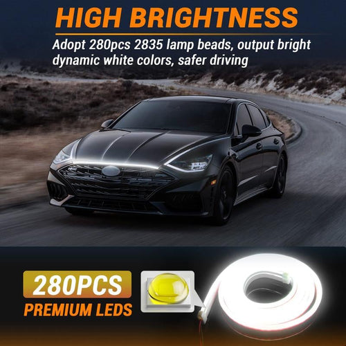 🔥HOT SALE 49% OFF🔥🚗71"High Brightness Automotive Hood Gap LED Strip - Ambient Lighting Package