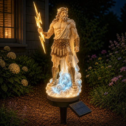 🔱 Myth-Themed Solar Garden Stake Light