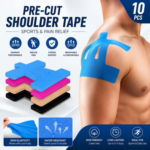 🔥 LAST DAY 50% OFF – FDA-Registered Fast-Acting Shoulder & Knee Pain Relief Tape 💪🏃 Breathable & Sweatproof