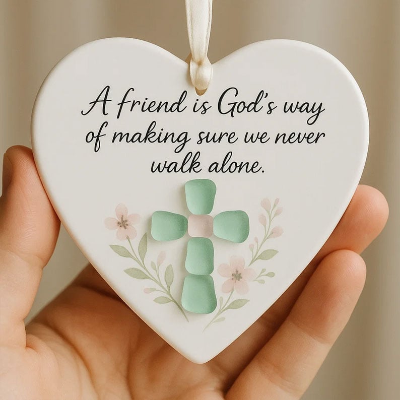 ❤️Heart-Shaped  Friendship Decor🌊✨ Shaped by Nature & Crafted by Hand💝