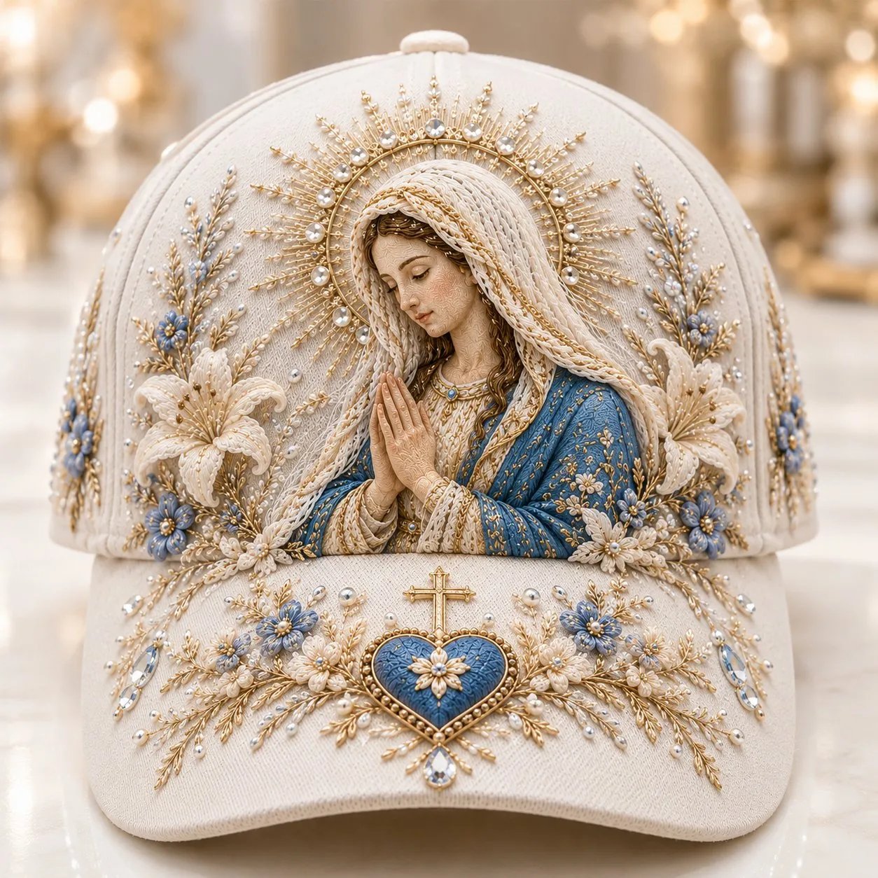 🔥 HOT SALE 49% OFF - ❤️ Sacred Faith Embroidered Baseball Cap | 3D Raised Christian Design, Unisex Comfortable Adjustable Hat for Church, Outdoor Walks & Daily Wear ✝️✨