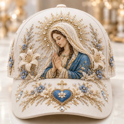 🔥 HOT SALE 49% OFF - ❤️ Sacred Faith Embroidered Baseball Cap | 3D Raised Christian Design, Unisex Comfortable Adjustable Hat for Church, Outdoor Walks & Daily Wear ✝️✨