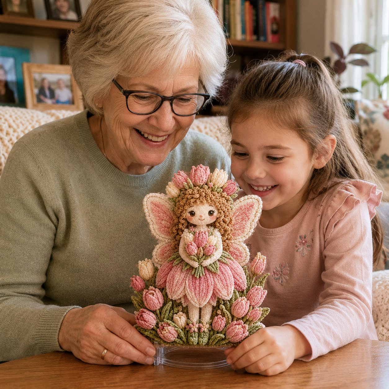 🔥HOT SALE 49% OFF – 🌸🧚‍♀️ Flower Fairy 3D Fabric Poke Art Kit | No-Sew Fluffy Fabric Craft with Raised Floral Texture & Display-Ready Fairy Decor ✨