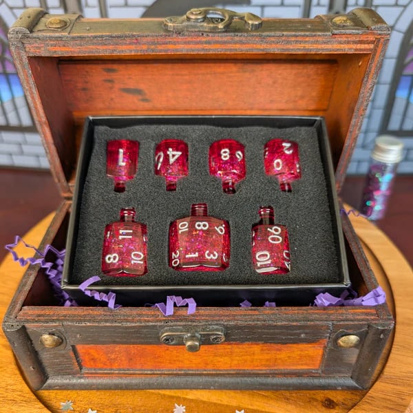 🎲🌙Crescent Moon Liquid Core Potion Dice Sets🧪