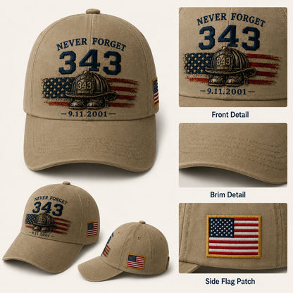 🧢Never Forget 343 Memorial Cap 🎁 Limited-Time Price Cut Available Now