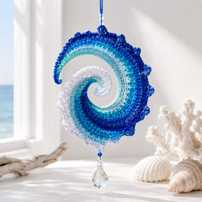 Ocean Wave Crochet Wind Spinner Diy Kit