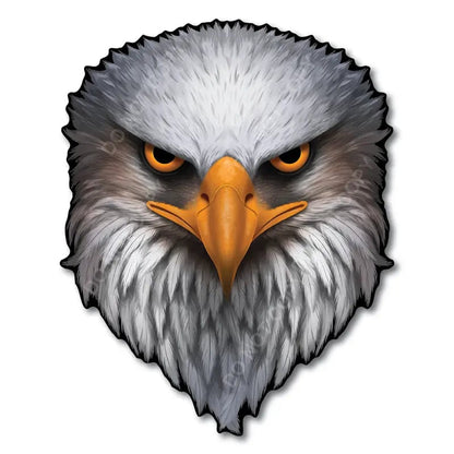 Reflective Eyes Eagle Decal🦅 – Patriotic USA Flag Vinyl Sticker for Trucks