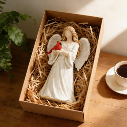 🔥LAST DAY 50% OFF -🐦Handcrafted Cardinal & Angel Memorial Statues – A Symbol of Love, Peace, and Remembrance