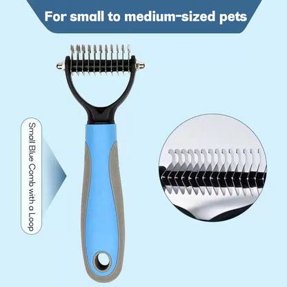 Dual-Sided Pet Grooming Comb for Dogs & Cats