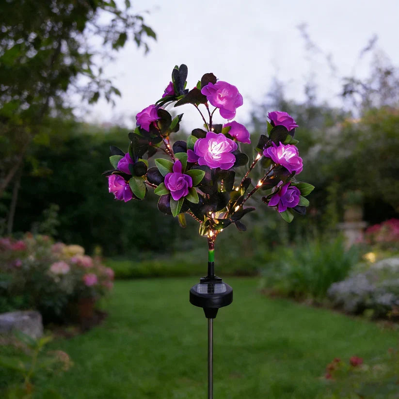 🔥2026 Summer Hot Sale 49%  OFF-LED Solar Flower Lights Rhododendron Outdoor Simulated Flower Lamp