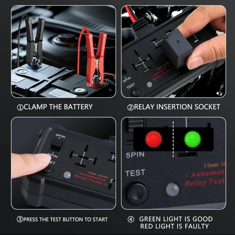 🚘Last Day 50% Off🔥12V/24V Automotive Relay Tester