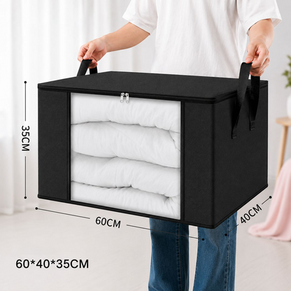 🔥Factory Clearance Sale 75% OFF📦Large-Capacity Clear Storage Bags with Reinforced Handles – For Clothes, Bedding & Moving