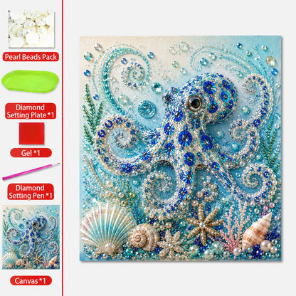 🔥 Last Day 49% OFF - 🌊✨ Ocean Theme Pearl Art DIY Kit – Relaxing DIY Craft to Create Stunning Coastal Artwork