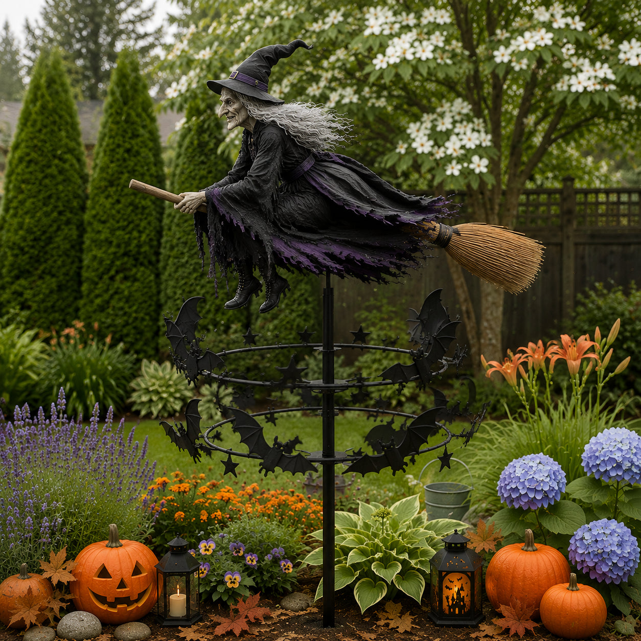 🔥 Limited time 50% OFF – 🧙‍♀️ The Enchanted Witch Garden Wind Spinner