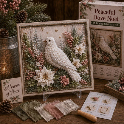 ✨HOT SALE 🎁 3D Christmas Fabric Poke Art Craft Kit🎄