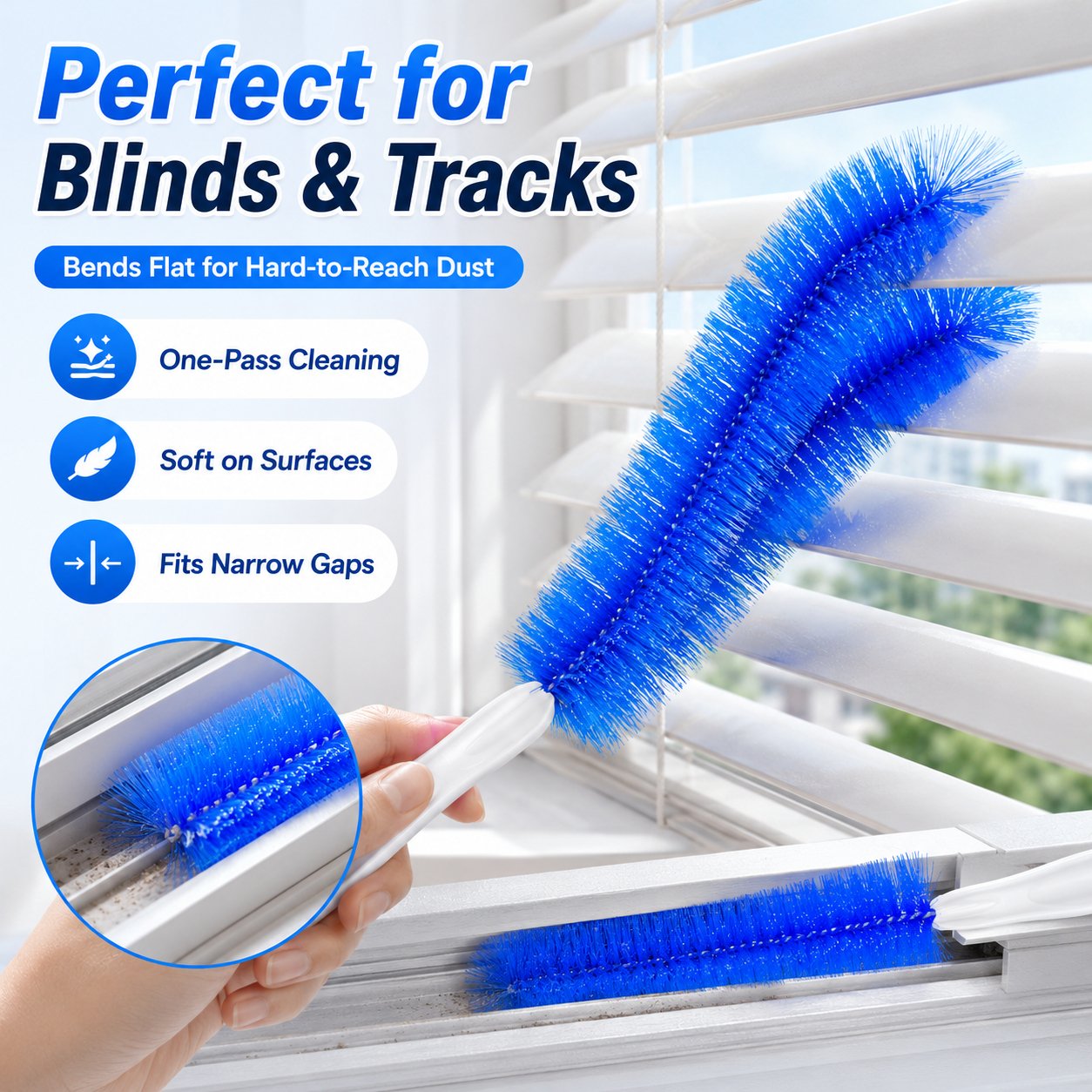 🔥Free Shipping🔥 Bendable Microfiber Head,Reusable Dust Remover