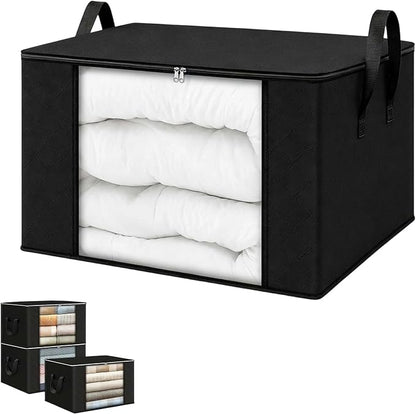 🔥Factory Clearance Sale 75% OFF📦Large-Capacity Clear Storage Bags with Reinforced Handles – For Clothes, Bedding & Moving