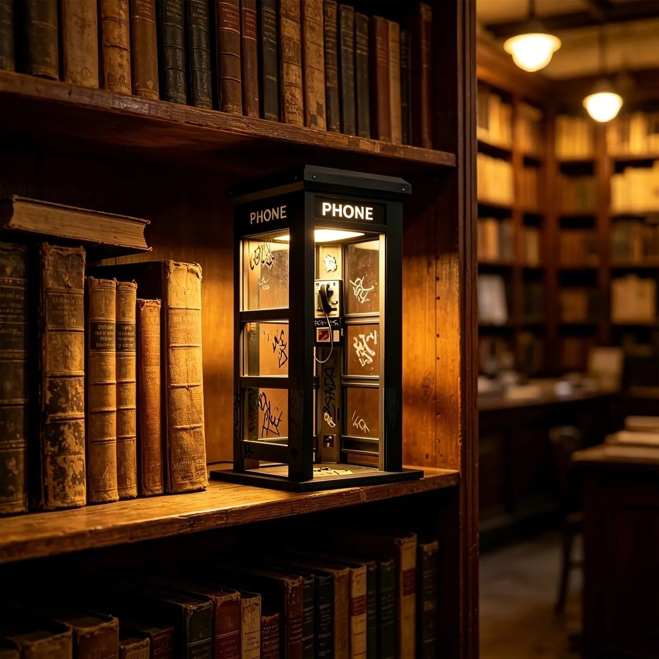 ✨Vintage Phone Booth Ambient Lamp- 🎁Light up Every Cozy Corner💛