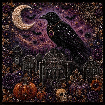 🔥Last Day 49% OFF - 👻 Cute Ghosts Pumpkins 3D Pearl Mosaic Art Kit Halloween Decor (No Mess, Beginner), Age 8+