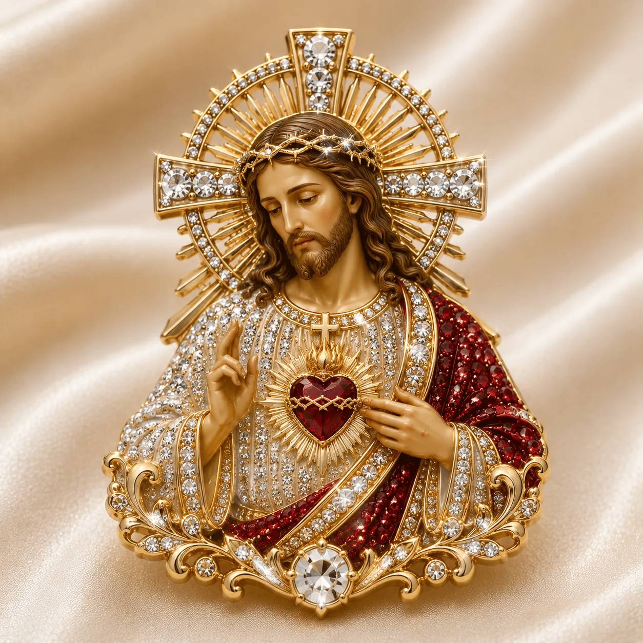 🔥Last Day 49% OFF-Sacred Heart of Jesus Brooch
