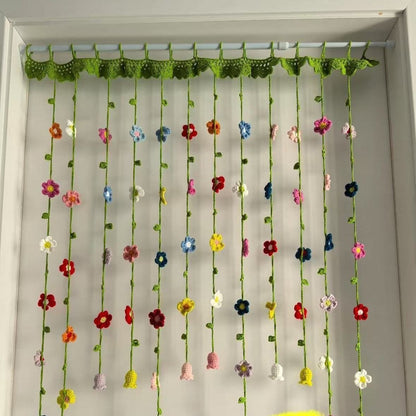 ✨Hand-Crocheted Flower Door Curtain
