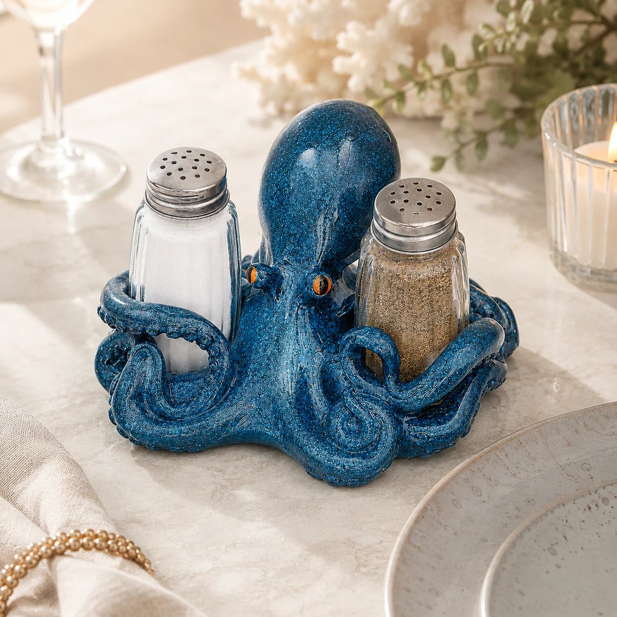 ⚡Hot Sales 49% OFF🔥Coastal Animal Salt & Pepper Shaker Holder Set