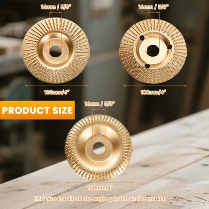 🔥LAST DAY 49% OFF - 🛠️3PCS Wood Carving Disc Set