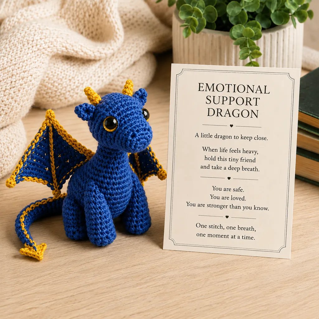 🐲💕Emotional Support Dragon Pocket Buddy
