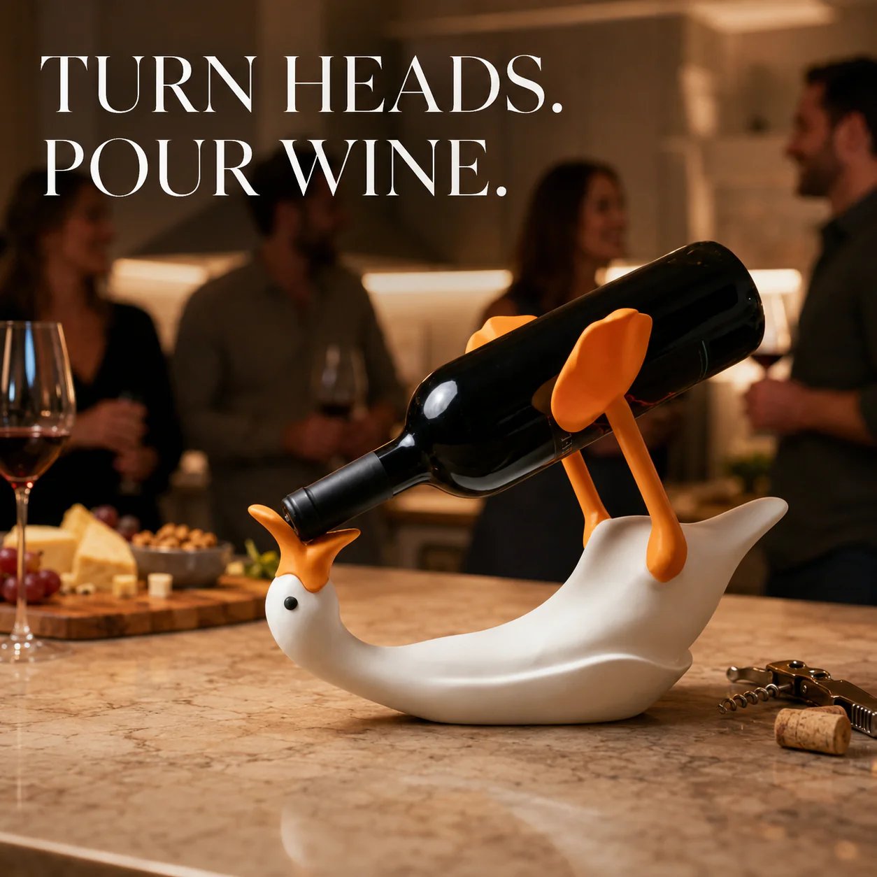 🔥Hot Sale⚡🪿 Goose-Shaped Wine Bottle Holder🍷 ✨