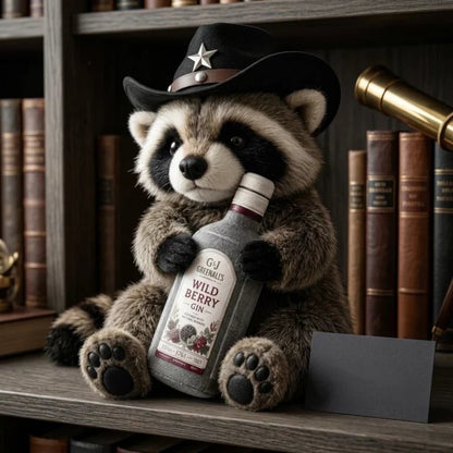 🦝Wild West Whiskey Raccoon Collector Plush Doll