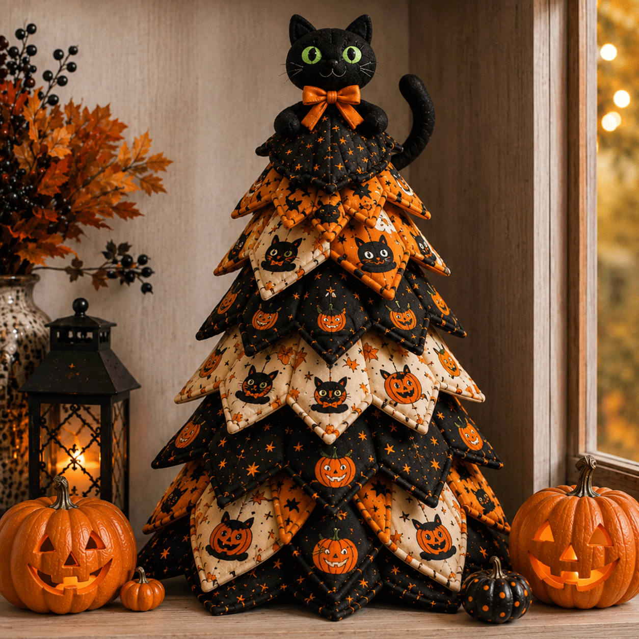 🔥HOT SALE🎃 DIY Halloween Quilted Fabric Tree Kit