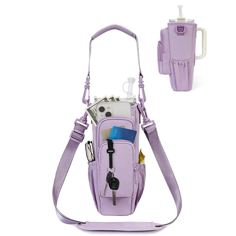 🔥Water Bottle Carrier Bag for 40oz Tumbler – Insulated Crossbody Holder