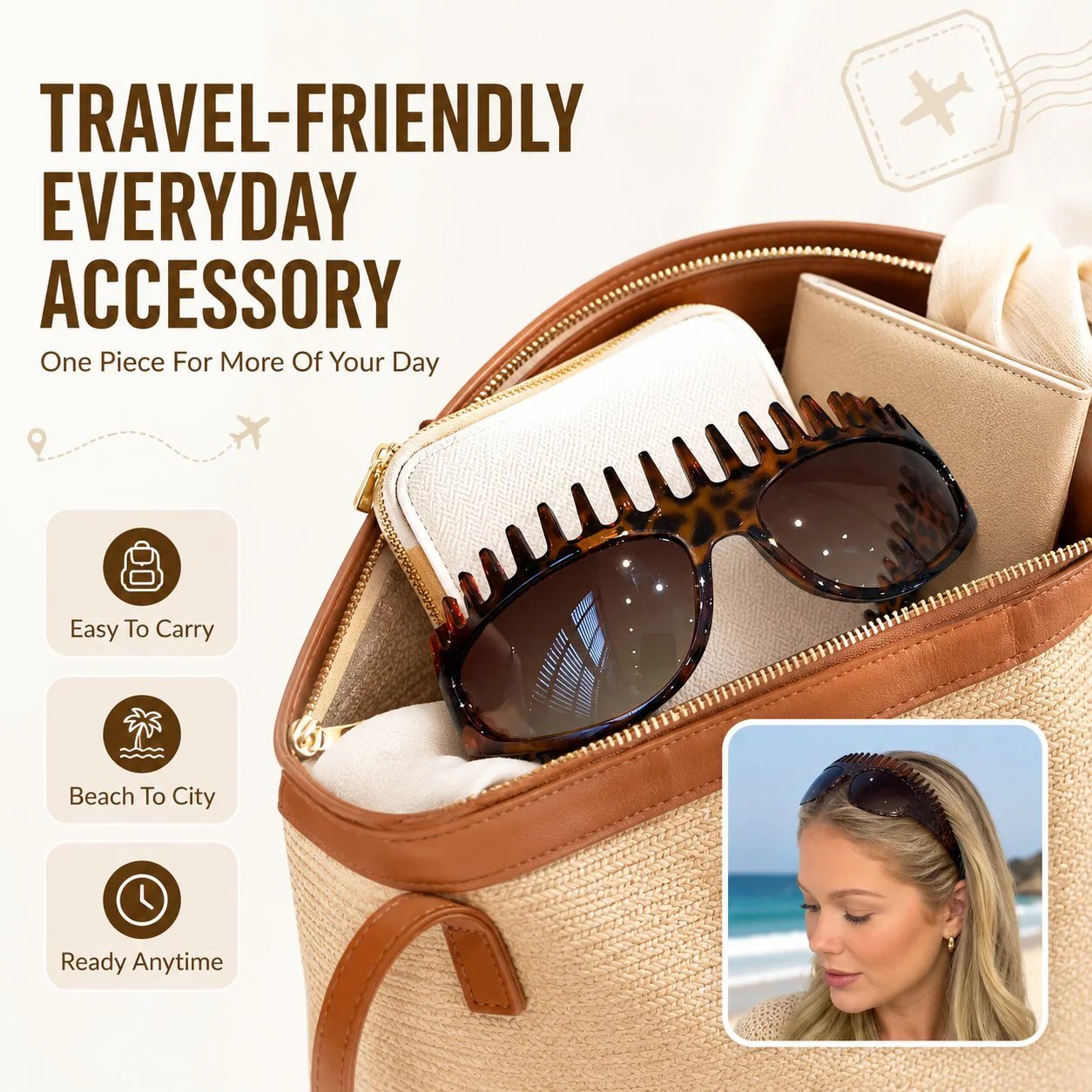 🔥 48K+ Sold |Sunglasses That Double as a Headband – 2-in-1 with Built-In Comb Teeth