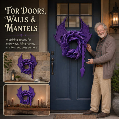 Handmade Dragon Wreath