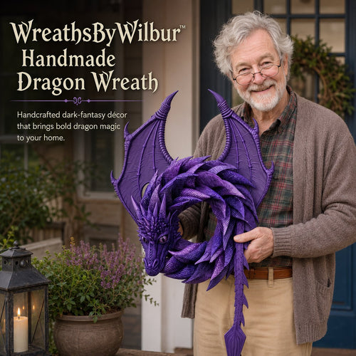 Handmade Dragon Wreath