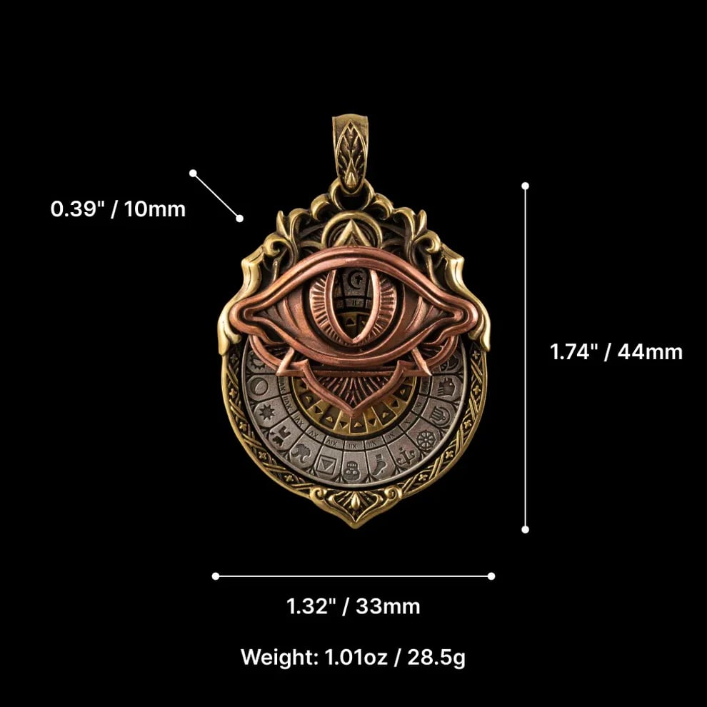 💪Hot Sale! 🔥49% OFF👁️‍🗨️Handmade Tarot Vision Pendant: Connect to Cosmic Wisdom Anytime