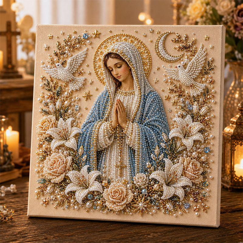 🔥 Last Day 49% OFF – ✝️ DIY Jesus Pearl Art Kit