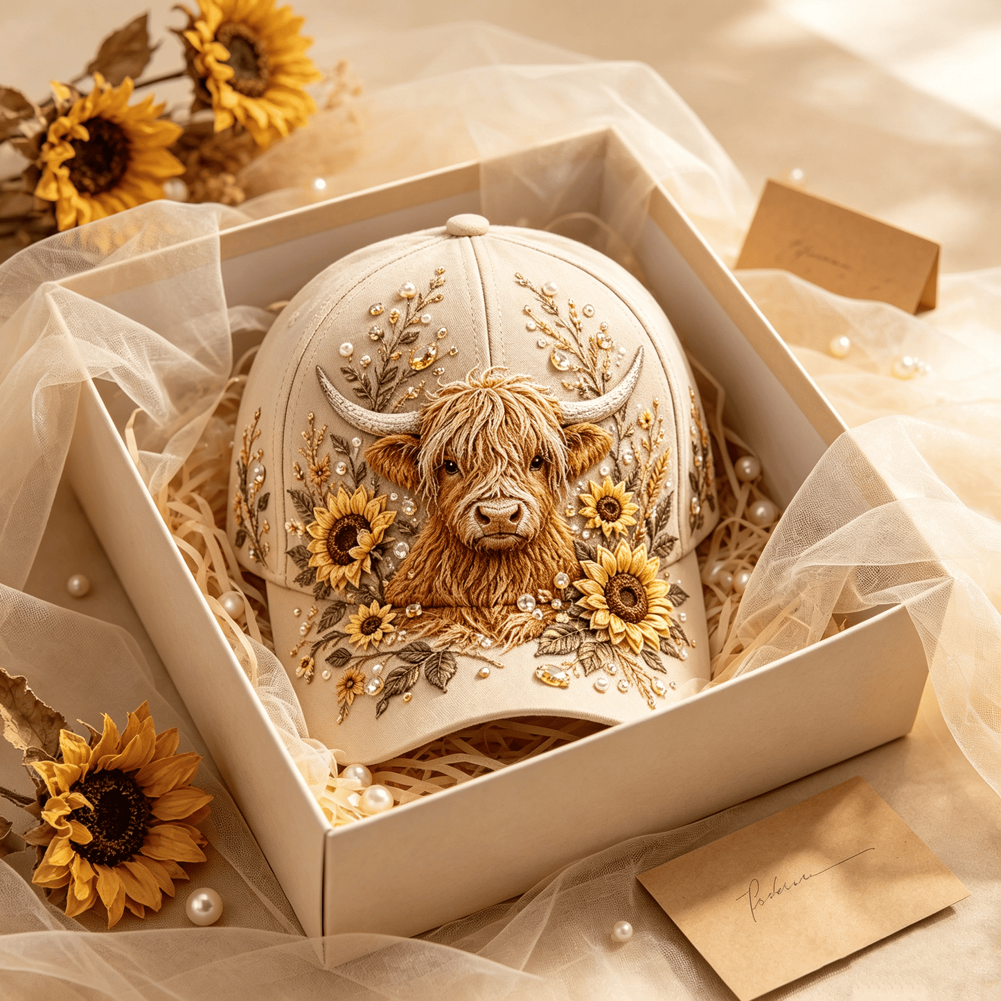 🔥LAST DAY 50% OFF - 🦬3D Highland Cow Embroidery Cap🧢(Breathable & Lightweight Comfort & Unisex Fit)
