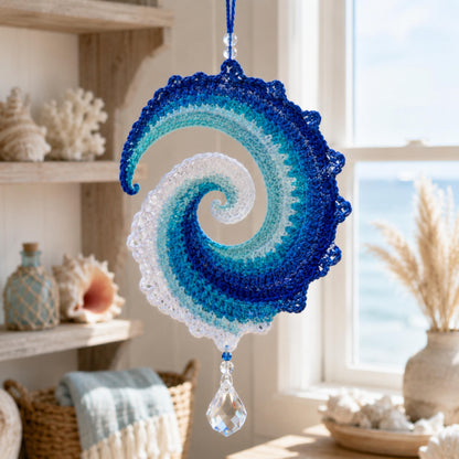 Ocean Wave Crochet Wind Spinner Diy Kit