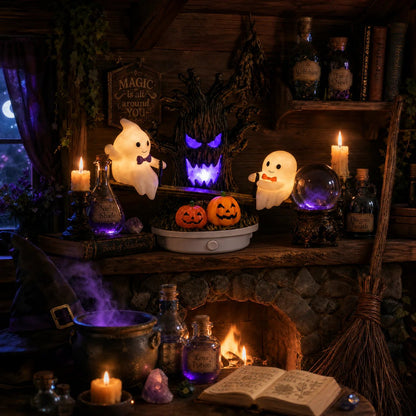 🔥HOT SALE 49% OFF-🎃👻Animated Seesaw Ghost Plug In LED Night Light