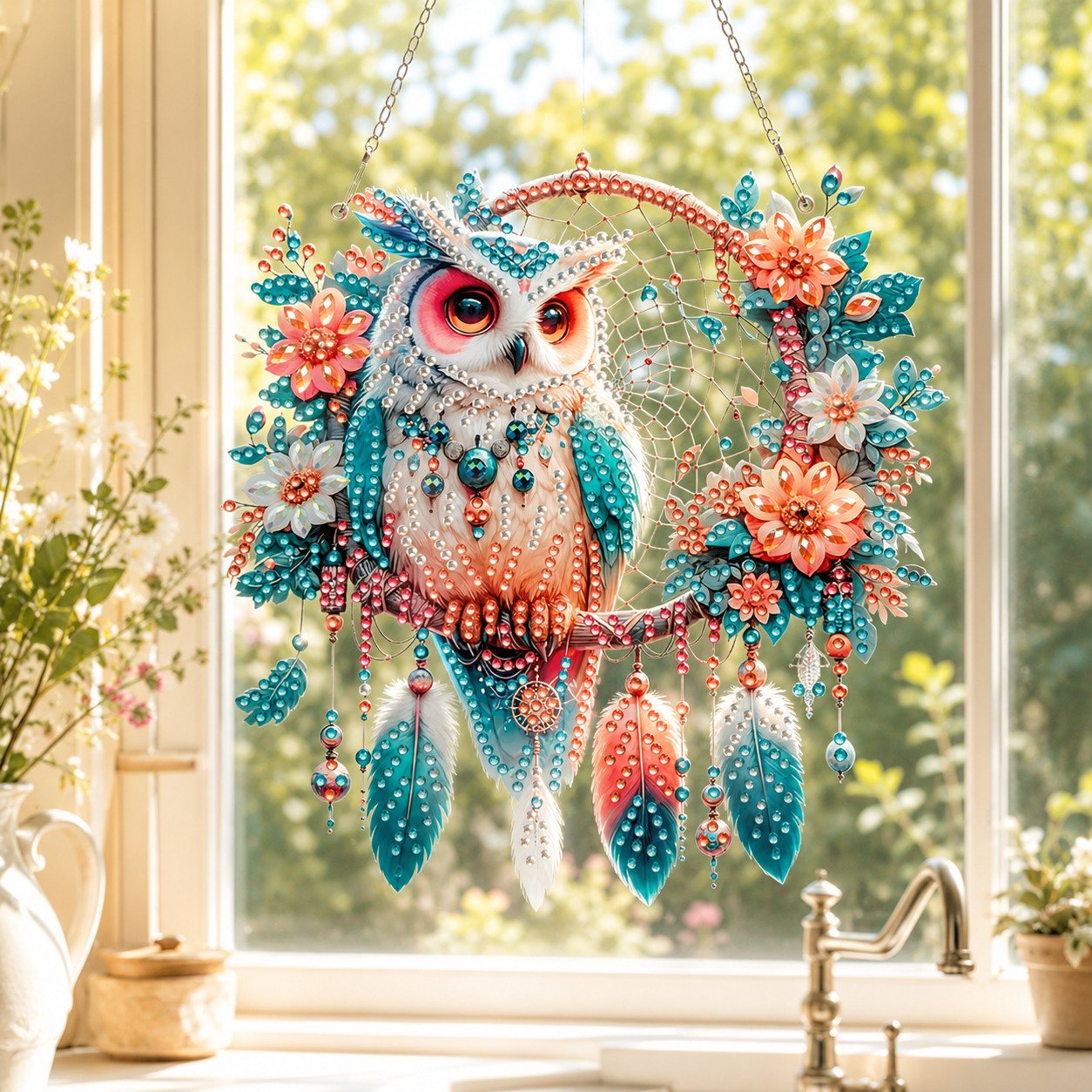 💥LAST DAY 49% OFF - Hummingbird Diamond Art Hanging Ornament Kit