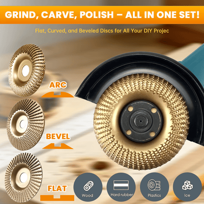 🔥LAST DAY 49% OFF - 🛠️3PCS Wood Carving Disc Set